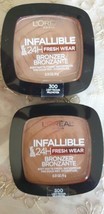 2 Packs Loreal-Infallible-24H Fresh Wear-Foundation In A Powder 300  (Op... - $11.29