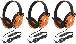 Califone 2810-TI Tiger Motif Listening First Stereo Headphone (Pack of 3) - £45.11 GBP