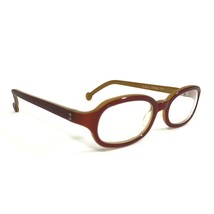 Vintage la Eyeworks Eyeglasses Frames TEXAS 757 Brown Rectangular 48-18-125 - £52.14 GBP