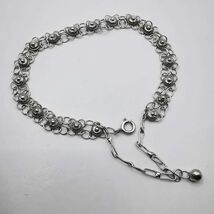 Vintage Chic Bracelet Jewelry, 925 Sterling Silver,Handmade 8,78g - $148.00