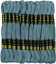 Anchor Threads Stranded Cotton Thread Hand Embroidery Cross Stitch Floss Blue - £10.36 GBP
