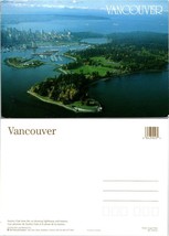 Canada British Columbia Vancouver Aerial View Stanley Park Marina VTG Postcard - £7.42 GBP