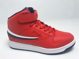 Men&#39;s Fila A High Red | Navy | White Fashion Sneakers - $98.00