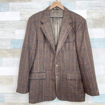 Banana Republic Tweed Wool Sport Coat Brown Vintage USA Made Mens 42R 42 Regular - £115.01 GBP