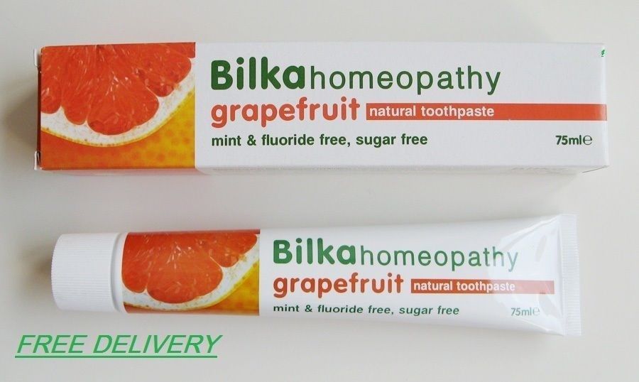 Bilka Grapefruit Toothpaste Menthol , Fluoride & Sugar Free / HOMEOPATHY NATURAL - $4.25