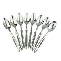 8 x Oneida Berkshire Soup Spoons Oval Place Stainless 18/10 Glossy 8” Fl... - $542.98 MXN