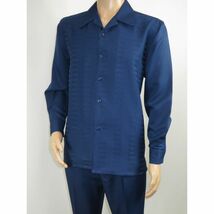 Men's MONTIQUE Two Piece Set Walking Leisure Suit Long Sleeves 1641 Navy Blue image 4
