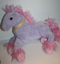 Best Made Horse Purple 2 Pink Hearts I Love You Tush Valentine Plush Stuffed Toy - £9.01 GBP