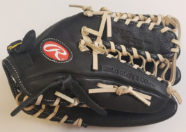 RAWLINGS Trap-Eze BASEBALL Gold Glove Co TP1225T Black Leather 12-1/4&quot; P... - £78.62 GBP