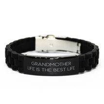Unique Grandmother, Grandmother Life is The Best Life, Mother&#39;s Day Black Glidel - £15.88 GBP