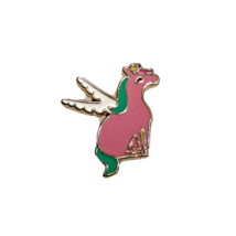 Unicorn Winged Horse Metal Pink Enamel Lapel Pin - €6,88 EUR