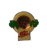 Vintage Super Bowl XXV Pin Football Diet Coke Silver Anniversary - £7.82 GBP