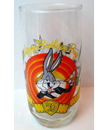 Bugs Bunny Rabbit Happy Birthday 50th Glass Looney Tunes 1990 - £8.50 GBP