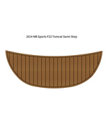 2014 MB Sports F22 Tomcat Swim Platform Step Mat Boat EVA Teak Deck Floo... - $281.00