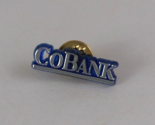 Vintage CoBank Silver &amp; Blue Plastic Lapel Hat Pin - $7.43