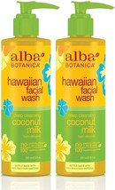 Alba Botanica Coconut Milk Facial Wash 8 Oz (Pack of 2) - £31.09 GBP