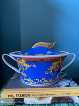 Versace Rosenthal Primavera covered handled bowl tureen 12&quot;  x 6.5&quot;  tall - $425.00