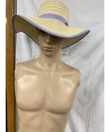 PANAMA JACK WOMEN&#39;S PAPER BRAID SUN HAT LAVENDER ONE SIZE BRAND NEW - $27.99