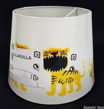IKEA TROLLAKULLA Lamp Shade White w/ Yellow Tigers Childrens Kids Room N... - £14.99 GBP