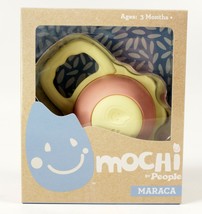 Teething Rattle Mochi Maraca Sustainable Rice Plastic Toy by People NEW for Baby - £13.88 GBP
