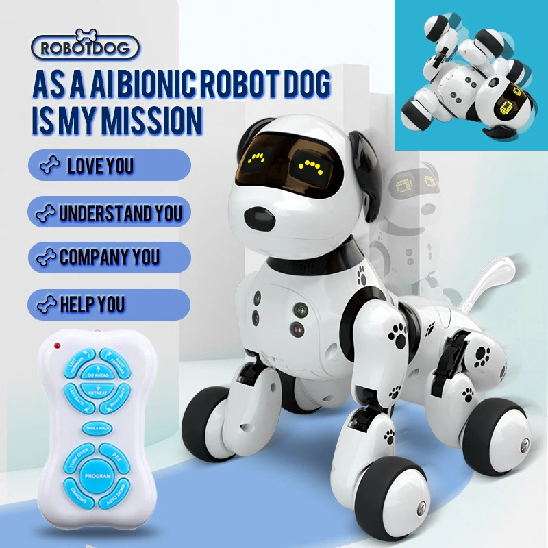 Singing kids remote control toys for boys girl robot dog intelligent sensing machine rc thumb200