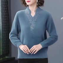 Elegant Winter Warm Fleece tee Women Korean Style designer s Long Sleeve T-shirt - £75.13 GBP