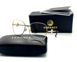 NEW Versace Eyeglasses MOD. 1289 1002 GOLD  FRAME 57-14-140MM NIB ITALY - $116.37