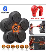 Smart Music Boxing Machine Bluetooth Wall Target Training Exercise w/Gloves - $65.16 CAD