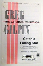 The Choral Music of CATCH A FALLING STAR Sheet Music Shawnee Press Gilpin  - £5.48 GBP