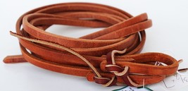 Amish USA Horse Saddle Tack Hermann Oak Leather Waterloop Split Reins 97... - $644.62 MXN