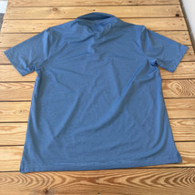 Greg Norman Men’s Short Sleeve Polo Golf Shirt Size L Blue L8 - £11.29 GBP
