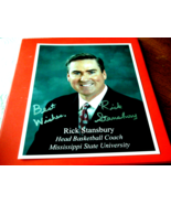 RICK  STANSBURY  HEAD  COACH  MISSISSIPPI  STATE  UNIVERSITY   8 X 10   ... - $34.99