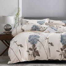 Sleepbella Comforter Queen Size, 600 Thread Count, Queen, Off-White Botanical - $90.99