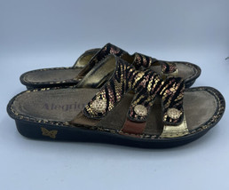 Alegria Ven-714 Venus Bronze Gleam Snake Print Sandals Women&#39;s sz 8-8.5 ... - £18.88 GBP