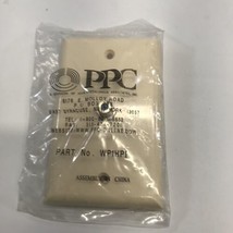 PPC Wall Plate, Single Barrel, White. Coax Part No. WP1HPW - $12.64