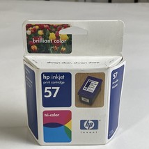 HP 57 Tri-Color Ink Cartridge C6657AN Exp. October 2004 New Sealed - $9.50