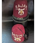 Sacco Di 2 Massonico Shriner Fez Cappello Rajah Boumi Anthony Nizzardini... - $68.59