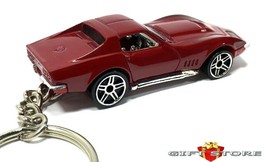 Htf Key Chain 69/1969/1970/1971 Red Chevy Corvette 427 C3 Custom Limited Edition - $38.98