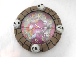 Nightmare Before Christmas Circle Clock Rare, works - £27.80 GBP