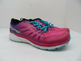 Salomon Women&#39;s Sonic RA Pro Trail Running Shoes Pink/Surf Size 11M - £39.28 GBP