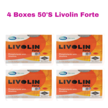 4 Boxes 50&#39;S Livolin Forte Liver Cleanse Detox Vitamin Supplement FREE SHIP - £56.17 GBP