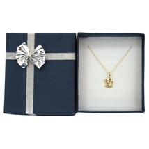 14K Gold Guardian Angel Charm with 18&quot; Gold Cable Chain &amp; Gift Box - $118.65