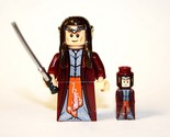 Minifigure Elrond Red Outfit LOTR Lord of the Rings Hobbit Custom Toy - $5.00