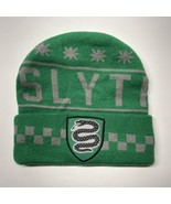 Harry Potter Slytherin Crest Logo Knit Cuff Beanie Hat Cap Green Adult O... - $17.41