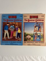 1992 The Boxcar Children Paperback #24 &amp; #25 Hidden Painting Amusement Park - £5.04 GBP