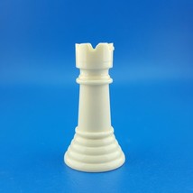 Chess For Juniors Rook Ivory Hollow Plastic Replacement Game Piece Selright - £3.05 GBP