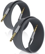 Elebase 1/4 Inch Trs Instrument Cable 10 Ft. 2-Pack, Straight 6 Point, E... - $43.73 CAD