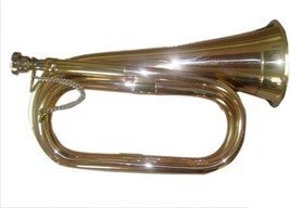 OSWAL Army,Scout,Sea Cadet Bugle With Free Hard Case+Mouthpiece - £48.57 GBP