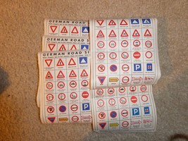 Lot of 5 Vintage 1953 US Army Gumback Sticker German Road Signs - £22.57 GBP