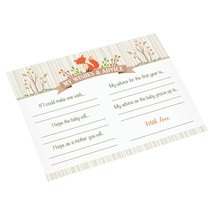 Woodland Baby Shower Wishes Cards, Neutral, 5.5&quot; X 4.25&quot; - £11.25 GBP
